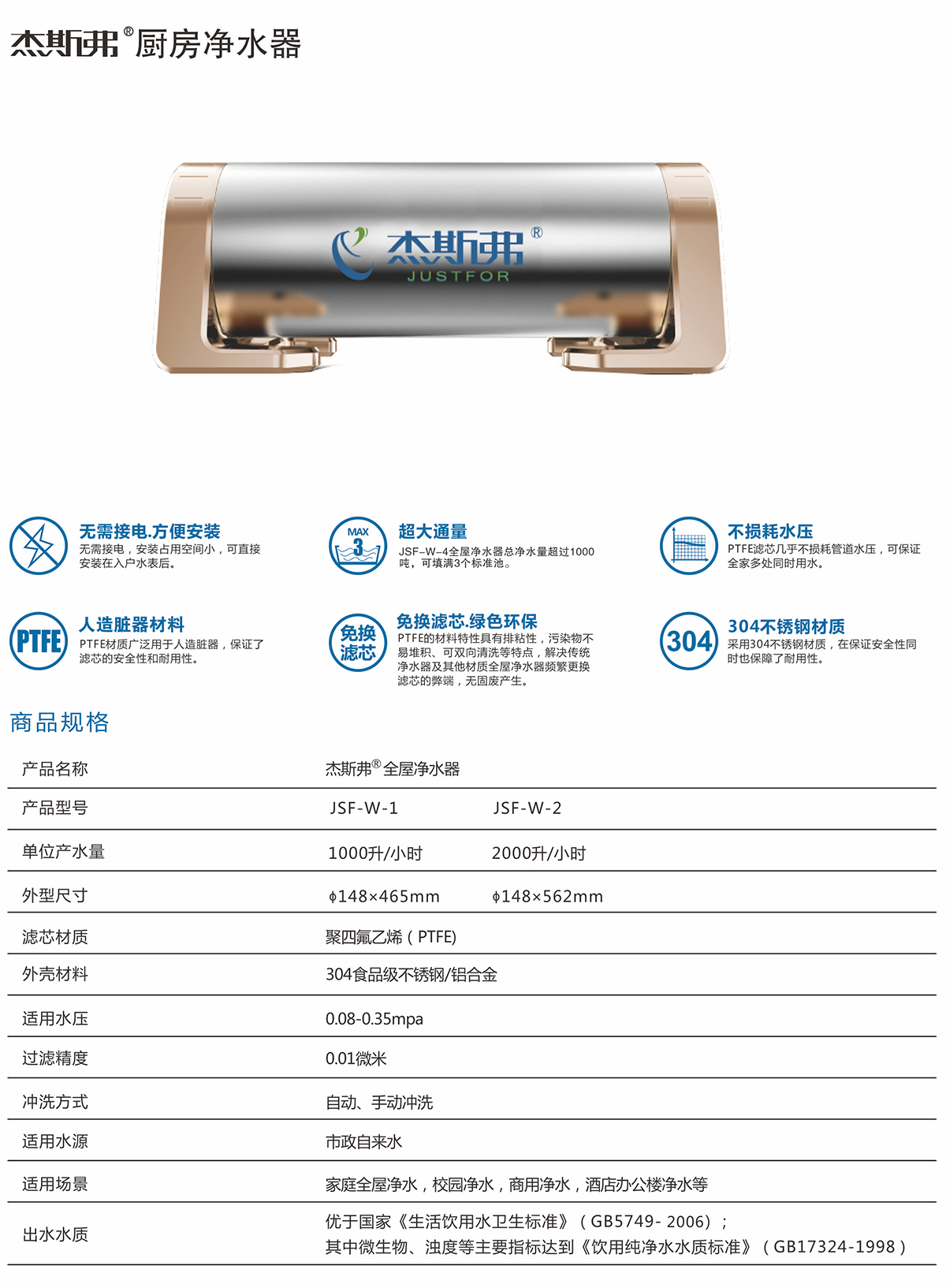 杰斯弗熱水凈水器（JSF-W-1、JSF-W-2）-1